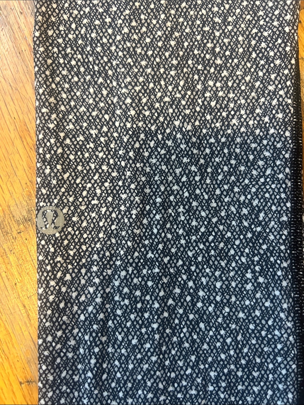 lululemon athletica Black and White Printed Leggings